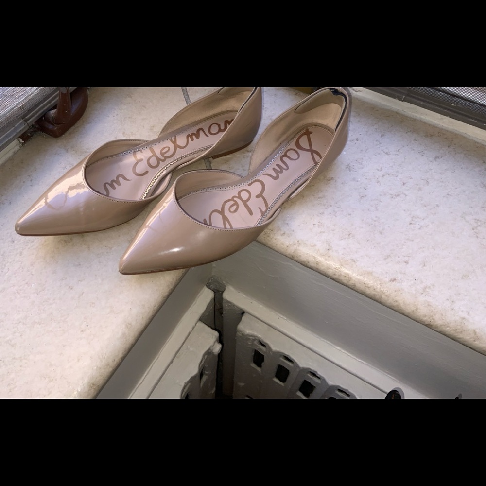 Sam Edelman Nude Pointed Flats Size 9.5